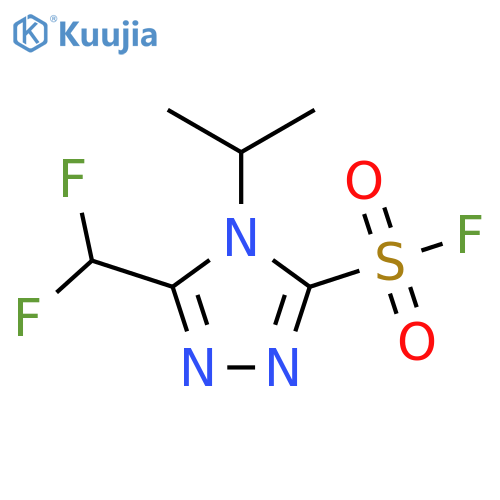 5-(Difluoromethyl)-4-propan-2-yl-1,2,4-triazole-3-sulfonyl fluoride structure
