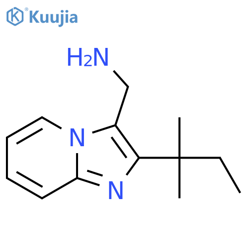 2-(2-methylbutan-2-yl)imidazo1,2-apyridin-3-ylmethanamine structure