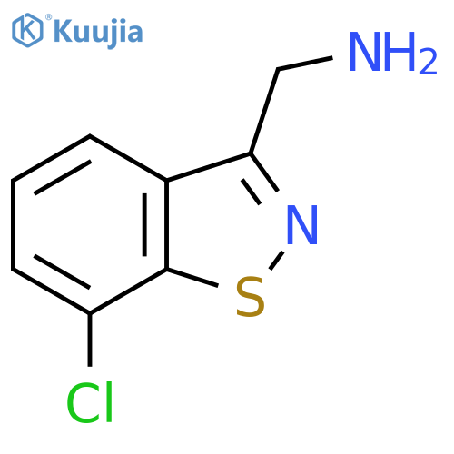 (7-Chloro-1,2-benzothiazol-3-yl)methanamine structure