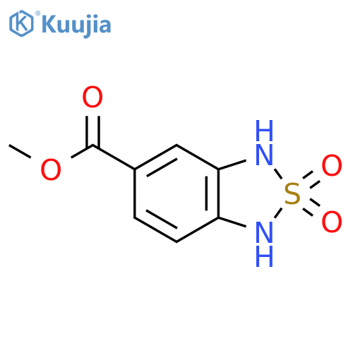 methyl 2,2-dioxo-1,3-dihydro-2lambda6,1,3-benzothiadiazole-5-carboxylate structure