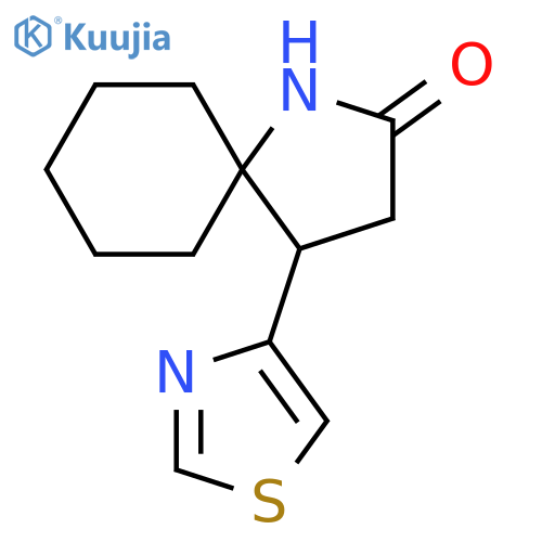 1-Azaspiro[4.5]decan-2-one, 4-(4-thiazolyl)- structure