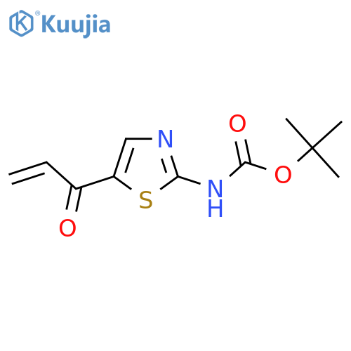 tert-butyl N-[5-(prop-2-enoyl)-1,3-thiazol-2-yl]carbamate structure
