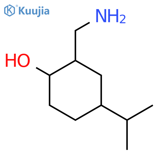 2-(Aminomethyl)-4-(propan-2-yl)cyclohexan-1-ol structure