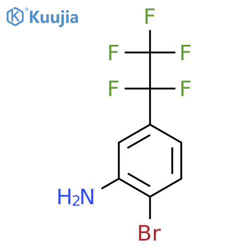 2-bromo-5-(pentafluoroethyl)aniline structure