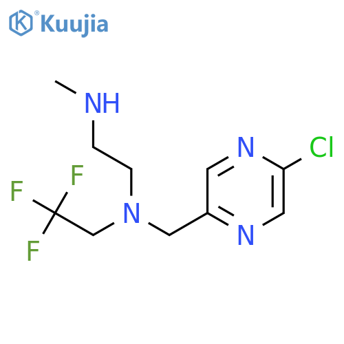 (5-chloropyrazin-2-yl)methyl2-(methylamino)ethyl(2,2,2-trifluoroethyl)amine structure