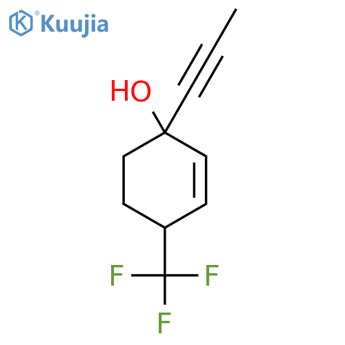 1-(Prop-1-yn-1-yl)-4-(trifluoromethyl)cyclohex-2-en-1-ol structure