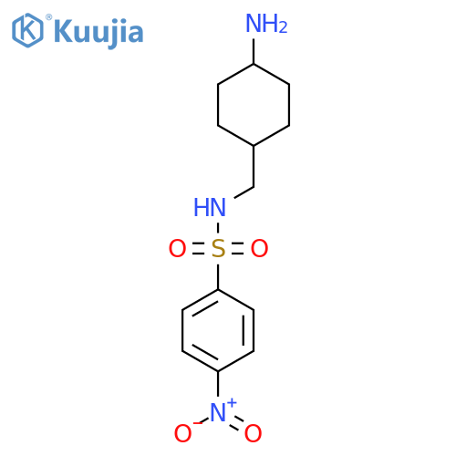 N-[(4-aminocyclohexyl)methyl]-4-nitrobenzene-1-sulfonamide structure