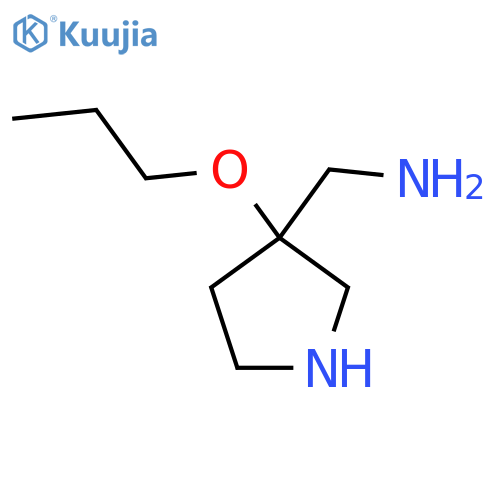 (3-propoxypyrrolidin-3-yl)methanamine structure