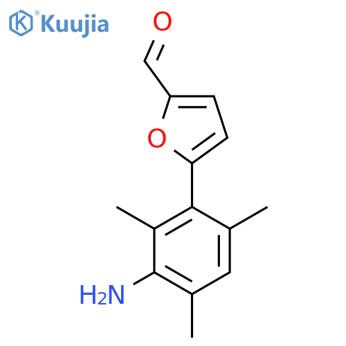 5-(3-Amino-2,4,6-trimethylphenyl)furan-2-carbaldehyde structure