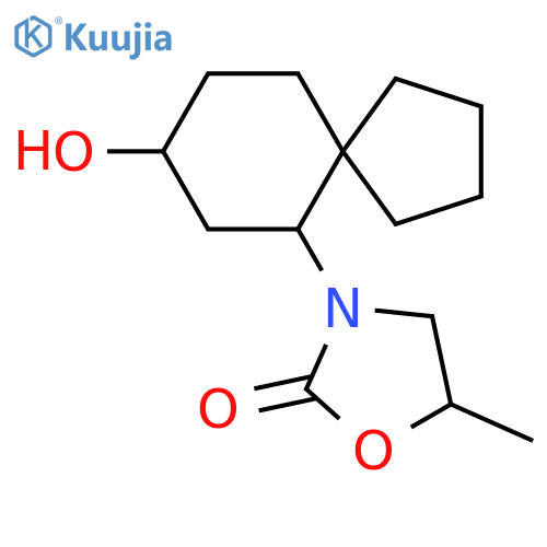 3-{8-Hydroxyspiro[4.5]decan-6-yl}-5-methyl-1,3-oxazolidin-2-one structure