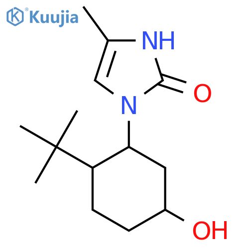 1-(2-tert-butyl-5-hydroxycyclohexyl)-4-methyl-1H-imidazol-2-ol structure