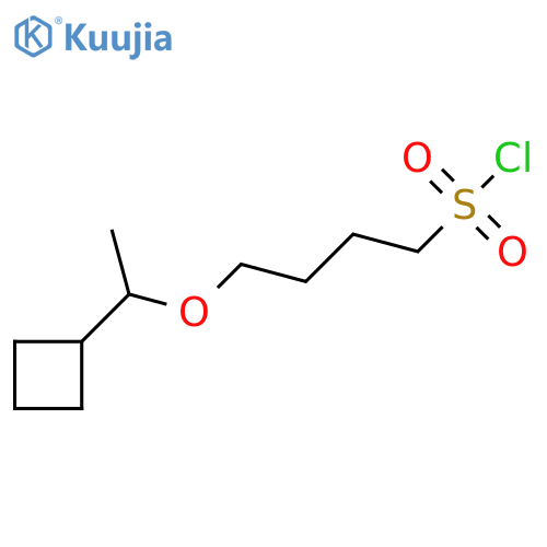 4-(1-cyclobutylethoxy)butane-1-sulfonyl chloride structure