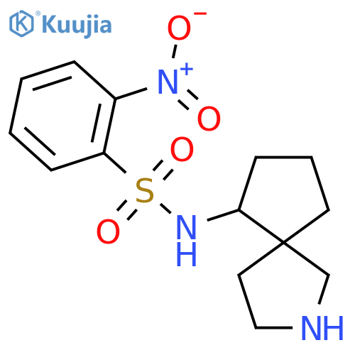 N-{2-azaspiro[4.4]nonan-6-yl}-2-nitrobenzene-1-sulfonamide structure