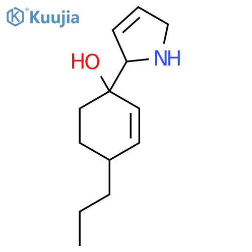 1-(2,5-dihydro-1H-pyrrol-2-yl)-4-propylcyclohex-2-en-1-ol structure