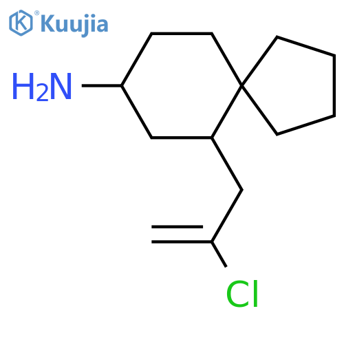 6-(2-Chloroprop-2-en-1-yl)spiro[4.5]decan-8-amine structure