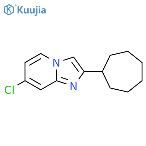 7-chloro-2-cycloheptylimidazo1,2-apyridine structure