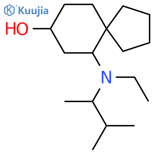 6-[Ethyl(3-methylbutan-2-yl)amino]spiro[4.5]decan-8-ol structure