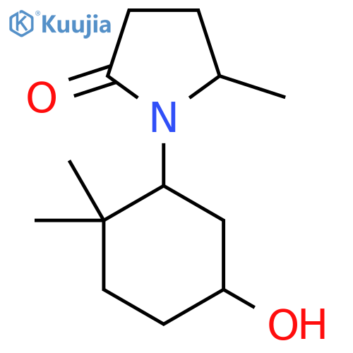 1-(5-Hydroxy-2,2-dimethylcyclohexyl)-5-methylpyrrolidin-2-one structure