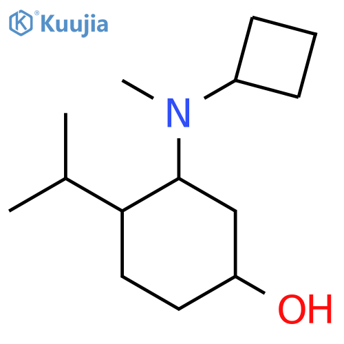 3-[Cyclobutyl(methyl)amino]-4-(propan-2-yl)cyclohexan-1-ol structure