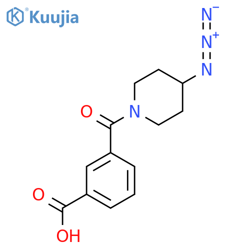3-(4-azidopiperidine-1-carbonyl)benzoic acid structure