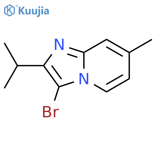 3-bromo-7-methyl-2-(propan-2-yl)imidazo1,2-apyridine structure