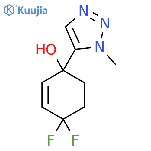 4,4-difluoro-1-(1-methyl-1H-1,2,3-triazol-5-yl)cyclohex-2-en-1-ol structure