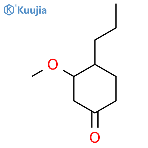 3-Methoxy-4-propylcyclohexan-1-one structure