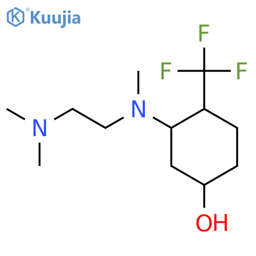 3-{[2-(Dimethylamino)ethyl](methyl)amino}-4-(trifluoromethyl)cyclohexan-1-ol structure