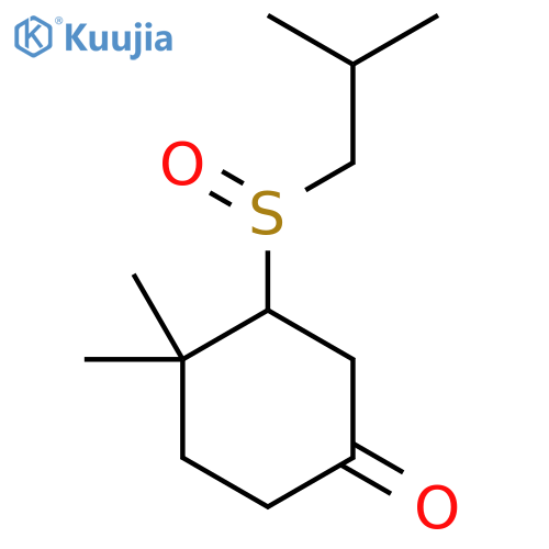 4,4-Dimethyl-3-(2-methylpropanesulfinyl)cyclohexan-1-one structure