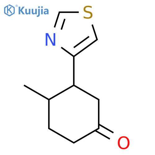 4-Methyl-3-(1,3-thiazol-4-yl)cyclohexan-1-one structure