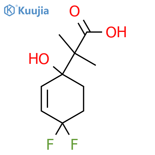 2-(4,4-Difluoro-1-hydroxycyclohex-2-en-1-yl)-2-methylpropanoic acid structure