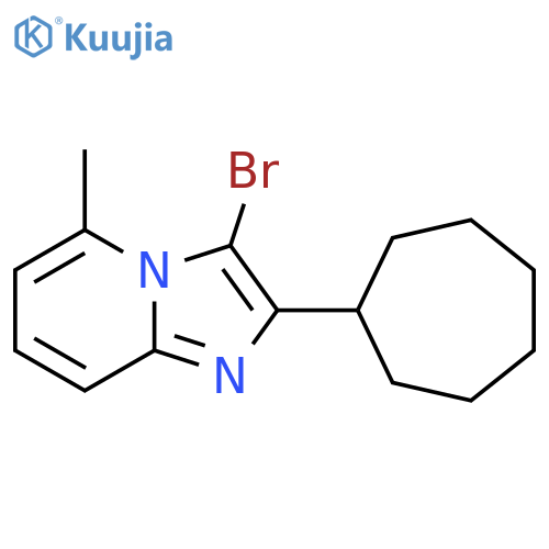 3-bromo-2-cycloheptyl-5-methylimidazo1,2-apyridine structure