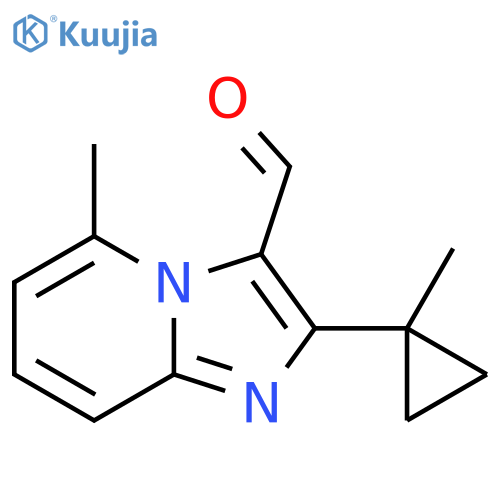 5-methyl-2-(1-methylcyclopropyl)imidazo1,2-apyridine-3-carbaldehyde structure