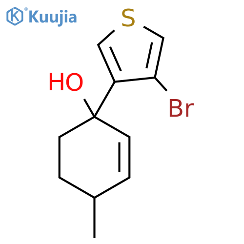 1-(4-Bromothiophen-3-yl)-4-methylcyclohex-2-en-1-ol structure