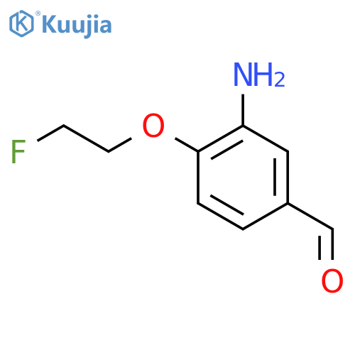 3-amino-4-(2-fluoroethoxy)benzaldehyde structure