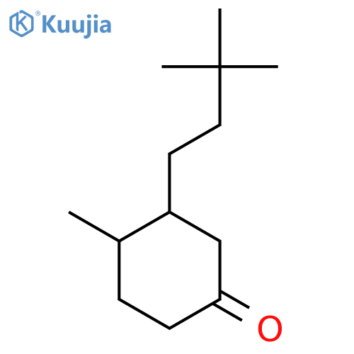 3-(3,3-Dimethylbutyl)-4-methylcyclohexan-1-one structure