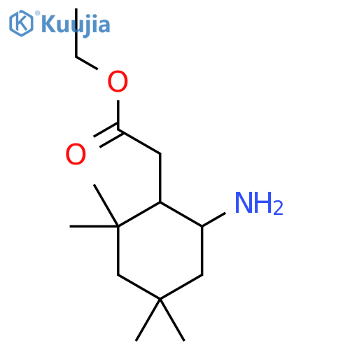 Ethyl 2-(6-amino-2,2,4,4-tetramethylcyclohexyl)acetate structure