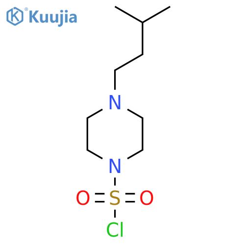 4-(3-Methylbutyl)piperazine-1-sulfonyl chloride structure