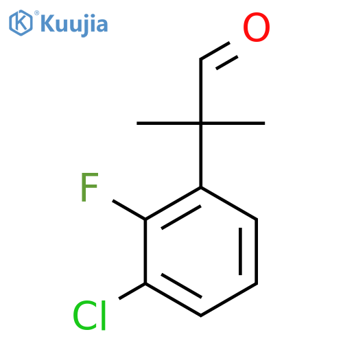 2-(3-chloro-2-fluorophenyl)-2-methylpropanal structure