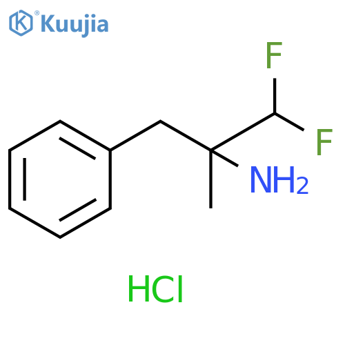 1,1-difluoro-2-methyl-3-phenylpropan-2-amine hydrochloride structure