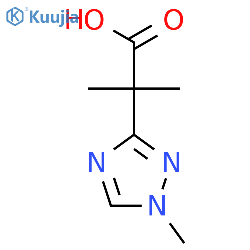 2-methyl-2-(1-methyl-1H-1,2,4-triazol-3-yl)propanoic acid structure