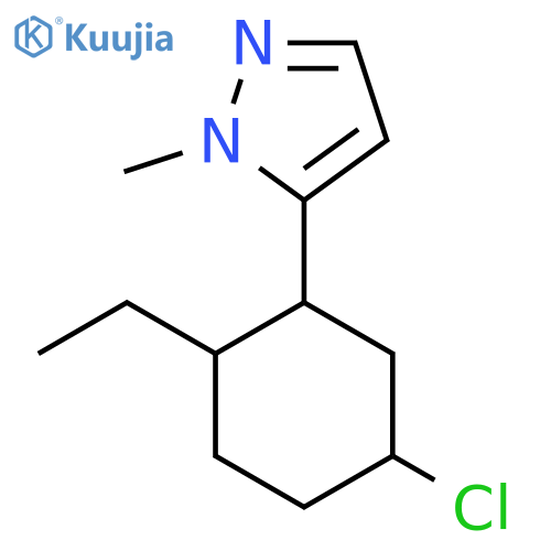 5-(5-chloro-2-ethylcyclohexyl)-1-methyl-1H-pyrazole structure