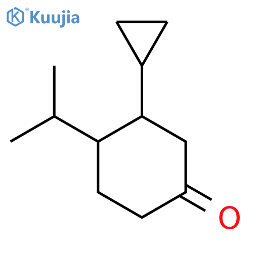 3-Cyclopropyl-4-(propan-2-yl)cyclohexan-1-one structure