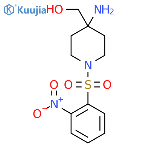 [4-Amino-1-(2-nitrobenzenesulfonyl)piperidin-4-yl]methanol structure