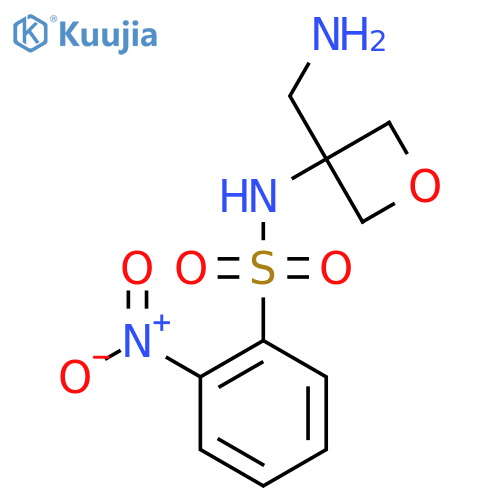 N-3-(aminomethyl)oxetan-3-yl-2-nitrobenzene-1-sulfonamide structure