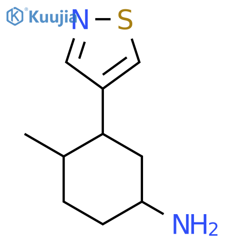 4-Methyl-3-(1,2-thiazol-4-yl)cyclohexan-1-amine structure