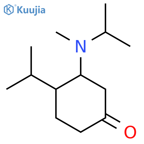 3-[Methyl(propan-2-yl)amino]-4-(propan-2-yl)cyclohexan-1-one structure