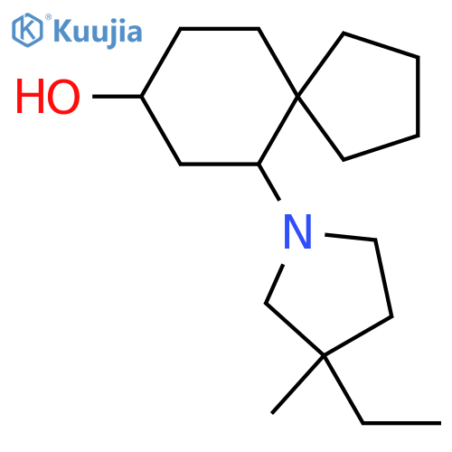 6-(3-Ethyl-3-methylpyrrolidin-1-yl)spiro[4.5]decan-8-ol structure