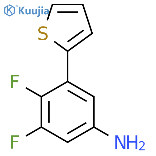 3,4-difluoro-5-(thiophen-2-yl)aniline structure