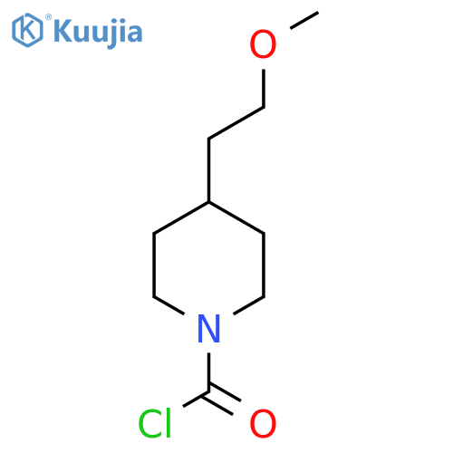 4-(2-Methoxyethyl)piperidine-1-carbonyl chloride structure